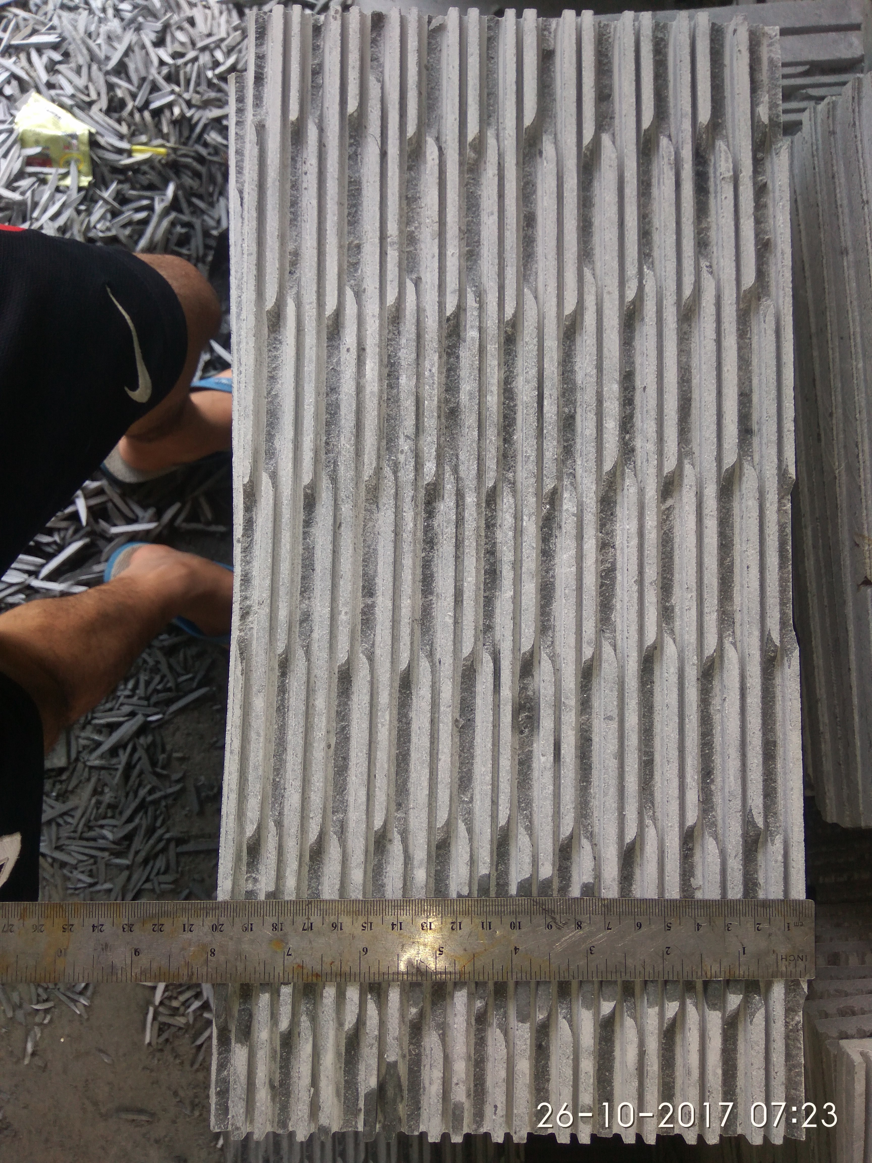 alur napoli ukuran 20x40cm